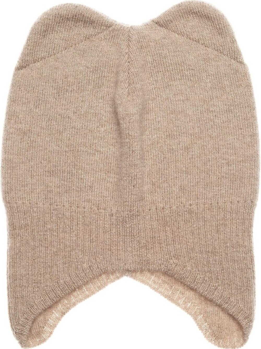 Cozy Knit Beanie for Toddlers, Soft Wool Hat for Boys & Girls 1-8, Beige/Pink